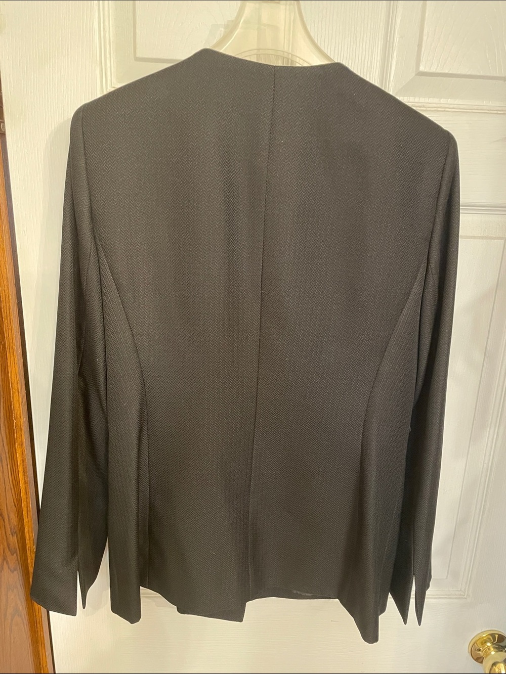 Evan Picone Black Women's Two-Piece Pant Suit with Button Jacket - Picture 5 of 6